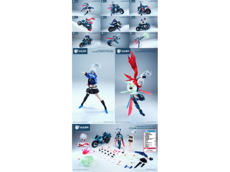 蝗蟲機娘帥氣登場！核能矩陣《賽博森林》新作「CYCLONE HOPPER」原型公開，附專屬摩托車與大量特效件