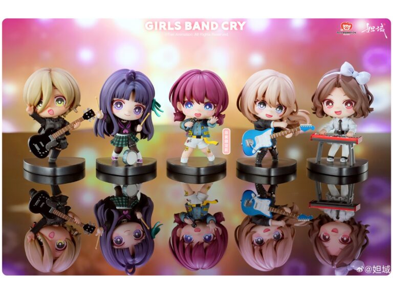 《GIRLS BAND CRY》Q 版模型彩色原型首度曝光！「妲域」出品預計近期開放預購