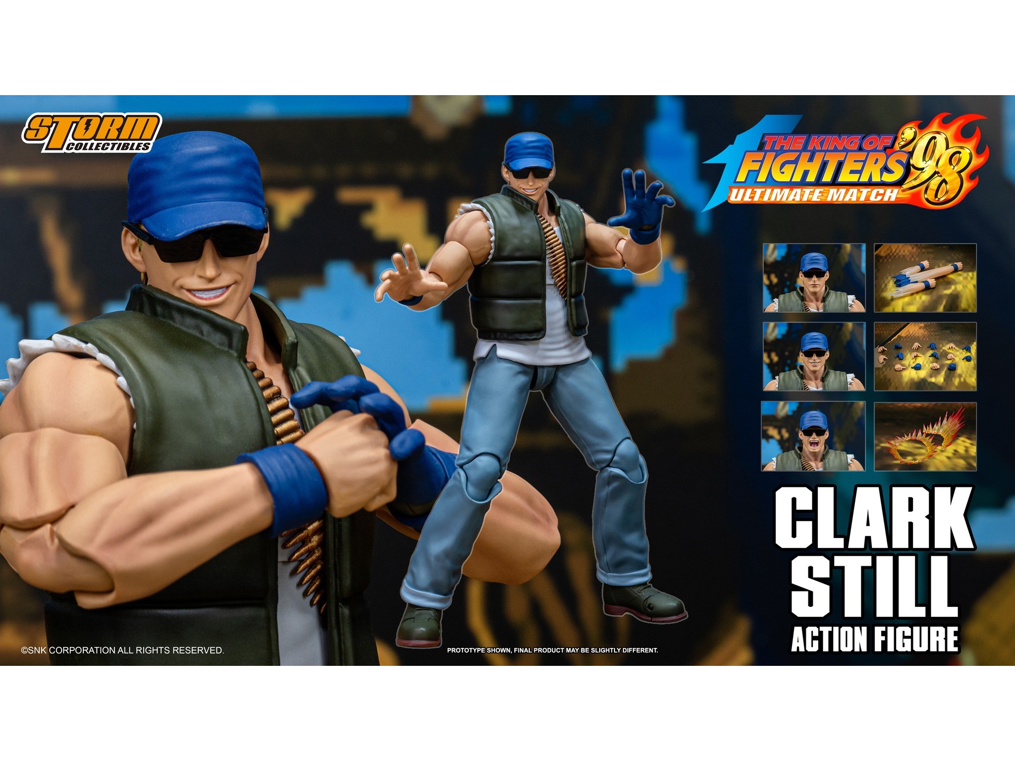 格鬥天王'98》怒之隊克拉克登場！Storm Collectibles「克拉克．史迪爾