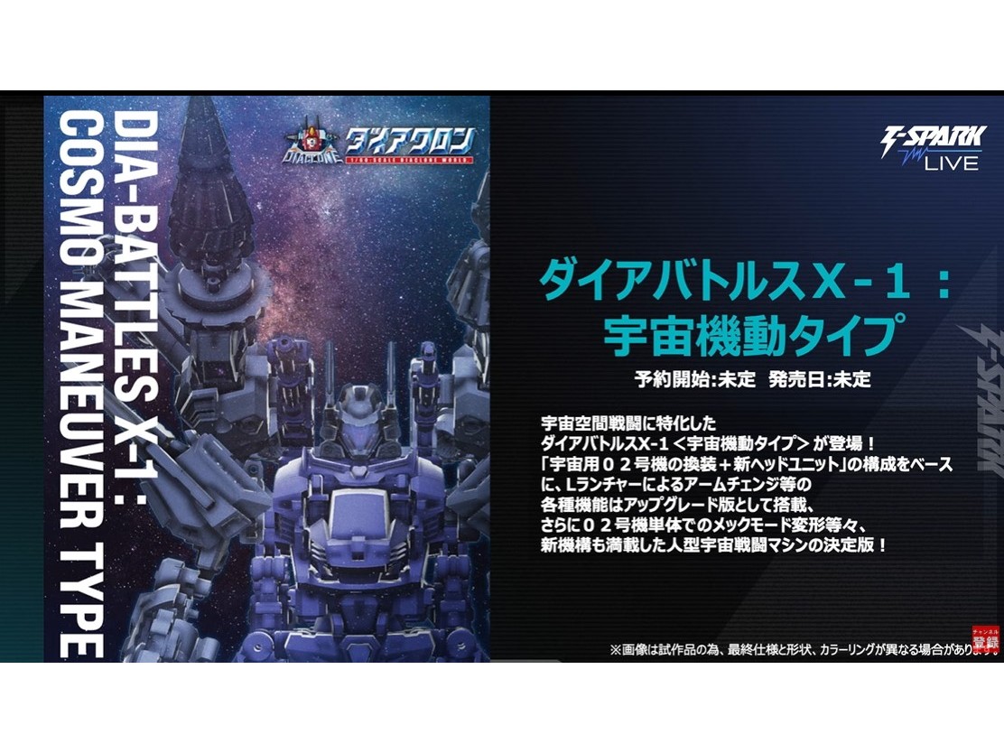 TAKARA TOMY 經典回歸！「ダイアクロン」系列新品「ダイアバトルスX-1