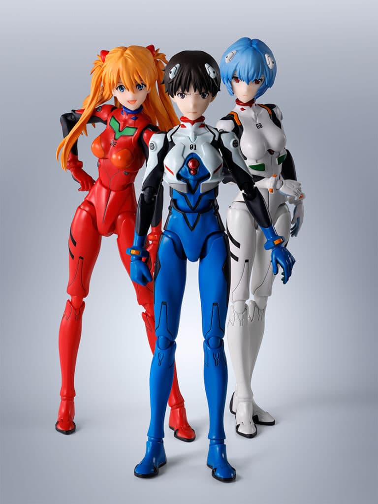 慶祝 TV 版 30 週年！S.H.Figuarts《新世紀福音戰士新劇場版》碇真嗣、綾波零、明日香戰鬥服造型 2026 年 11 月同步上市