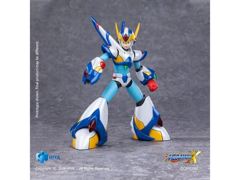《洛克人 X》Hiya Toys「艾克斯 獵鷹裝甲版」可動模型開放預購：內建 3 種發光模式，重現經典空中戰姿態