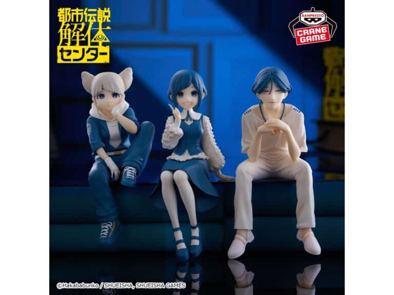 《都市傳說解體中心》BANPRESTO 景品彩色原型曝光！福來あざみ、廻屋渉、ジャスミン預計 2026 年 8 月登場