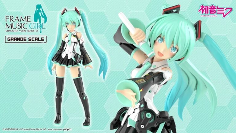 25公分大規格！壽屋「Grande Scale Frame Music Girl 初音未來」組裝模型開放預約