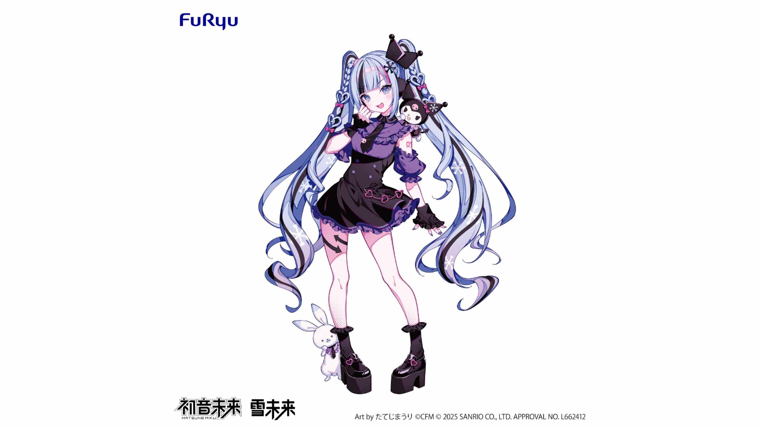 夢幻聯動！FURYU「雪未來 × 酷洛米」景品模型彩色原型公開 預計 2026 年推出