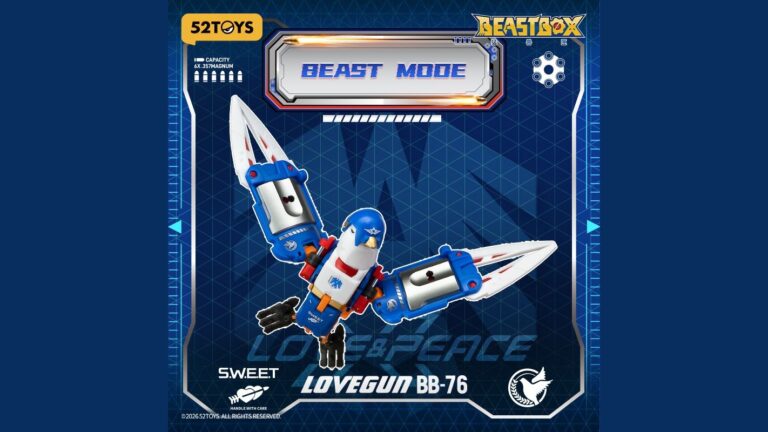 52TOYS 變形玩具新作 BEASTBOX BB-76 LOVEGUN 亮相：和平鴿化身強悍左輪手槍