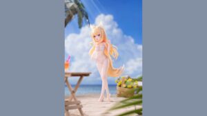 星萝馆原創美少女「yoyo 海邊假期」1/7 模型預購開始 加碼附贈白絲襪特典