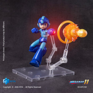 Hiya Toys《洛克人 11》人偶預約 磁吸發光洛克砲可發光