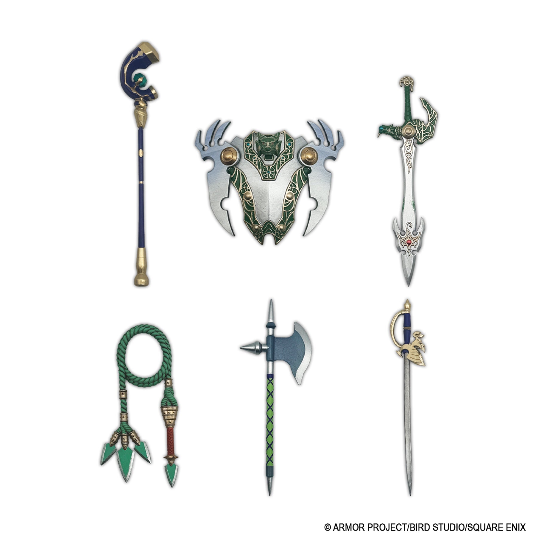 SQUARE ENIX《勇者鬥惡龍》傳奇武器食玩第二彈預購開跑，收錄 1/12 比例天空之劍等經典裝備