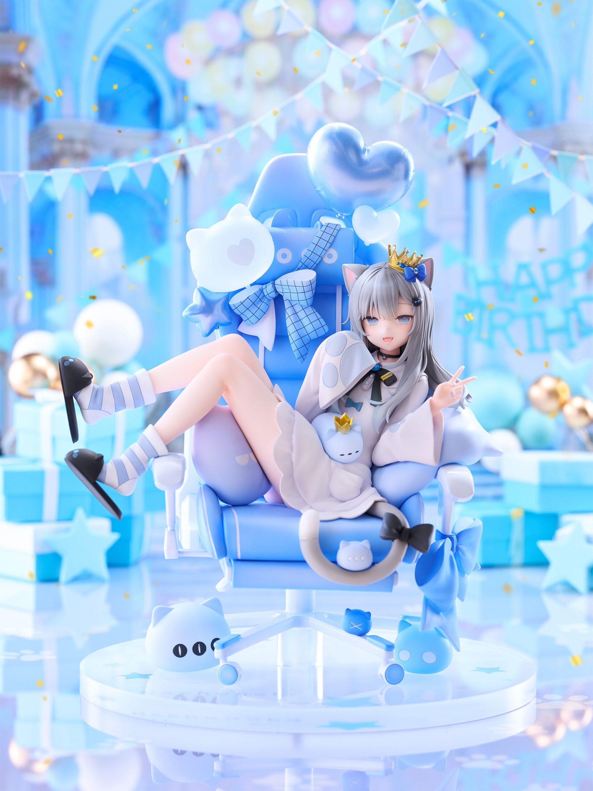 F:NEX《Nachoneko Birthday ver.》1/7 比例模型開啟預約 完美還原直播電競椅與細節 2027 年發售