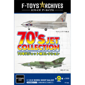 F-toys《70年代噴射機收藏》食玩 2027 年 4 月復刻發售 收錄 MiG-21 與龍式等經典機型