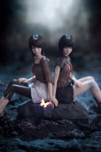 壽屋《零~紅い蝶~ REMAKE》天倉姊妹模型開放預購,紅蝶配件具發光特效